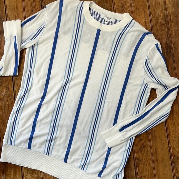 Thakoon Collective women’s white light cotton crew neck sweater size small - Picture 3 of 9